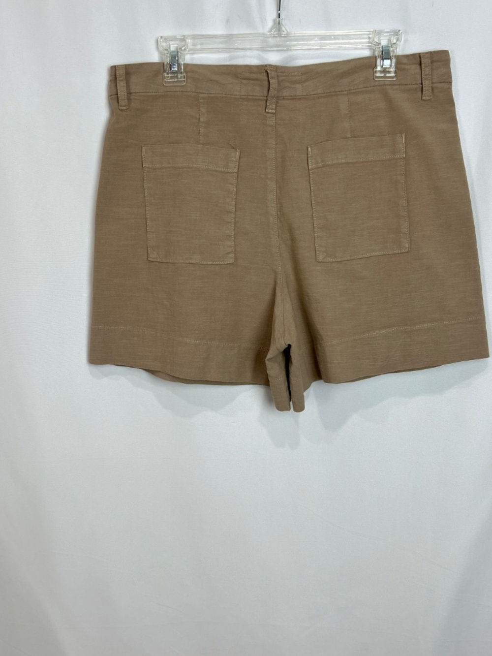 Frank & Eileen Waterford Walking Shorts In Tiramisu /Tan Linen Blend Size 8 - Picture 4 of 14